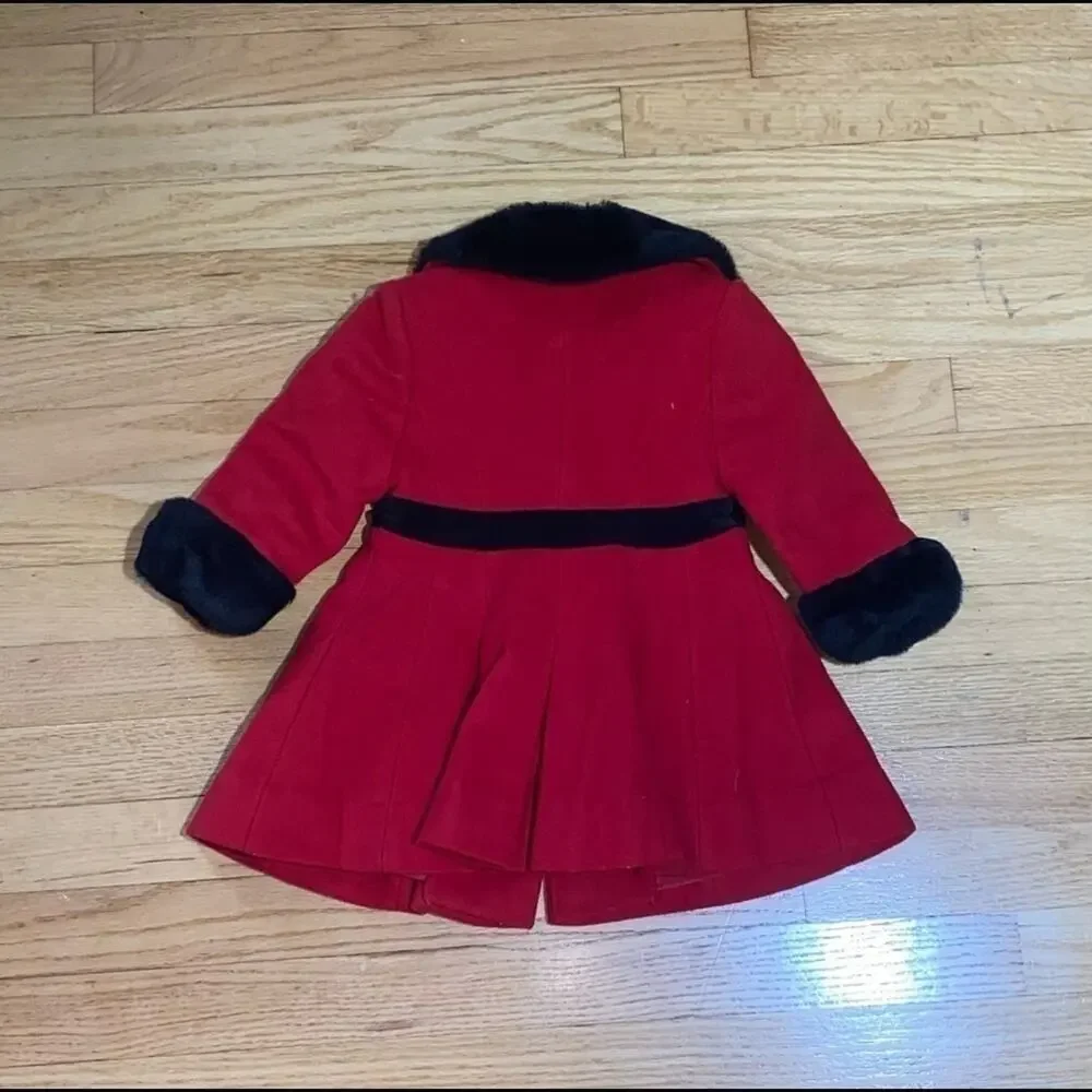 TALBOTS GIRLS WOOL PEA COAT SIZE 12MO NWOT
